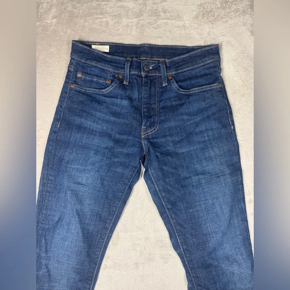 Levi’s Premium Men’s 511 Slim Dark Wash Cotton Blend Zip Fly Blue Jeans 31x30